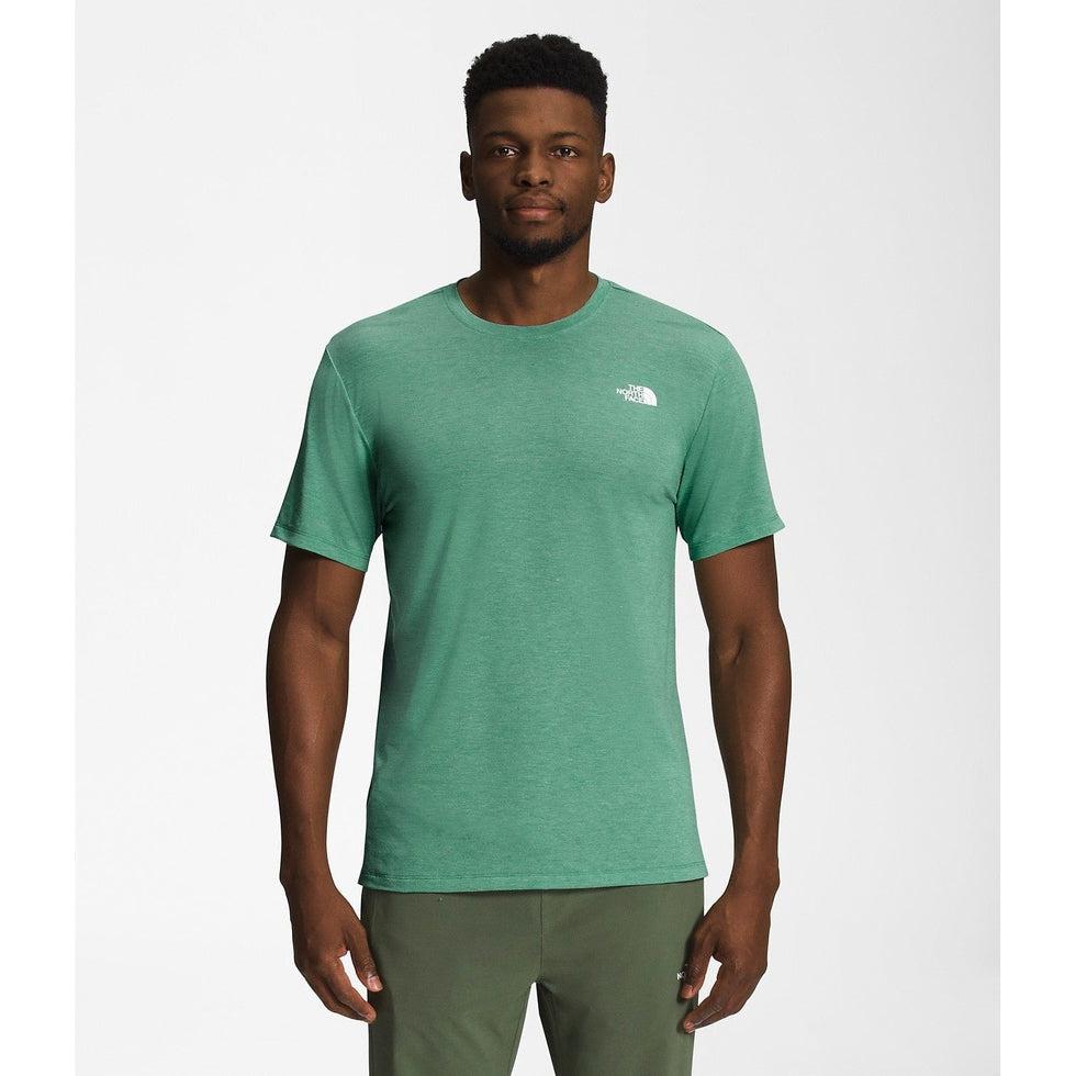 Men's Wander Short Sleeve-Men's - Clothing - Tops-The North Face-Deep Grass Green Heather-M-Appalachian Outfitters