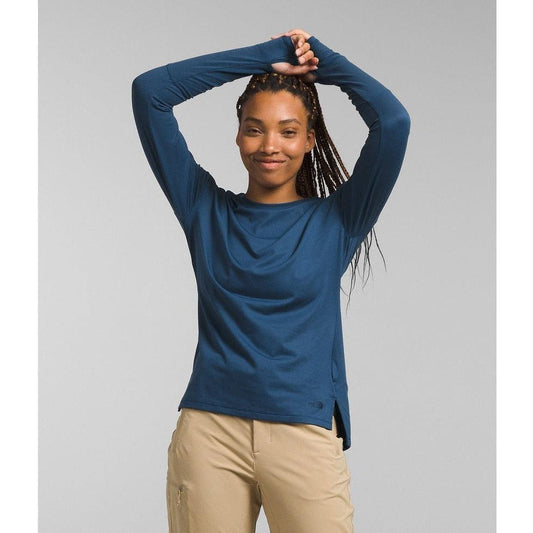Women's Dawndream Long Sleeve-Women's - Clothing - Tops-The North Face-Shady Blue-M-Appalachian Outfitters