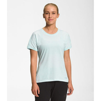 Women's Dawndream Short Sleeve-Women's - Clothing - Tops-The North Face-Skylight Blue Heather-S-Appalachian Outfitters