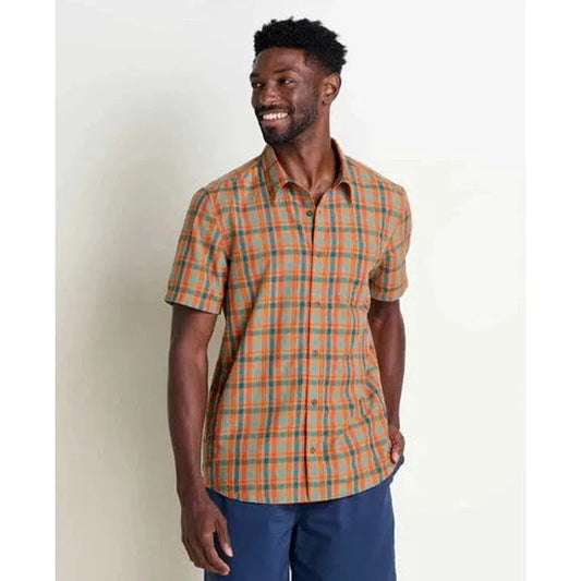 Toad & Co Men's Airscape Short-Sleeve Shirt-Men's - Clothing - Tops-Toad & Co-Hazel Check-M-Appalachian Outfitters