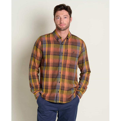 Men's Airsmyth LS Shirt-Men's - Clothing - Tops-Toad & Co-Papaya-M-Appalachian Outfitters