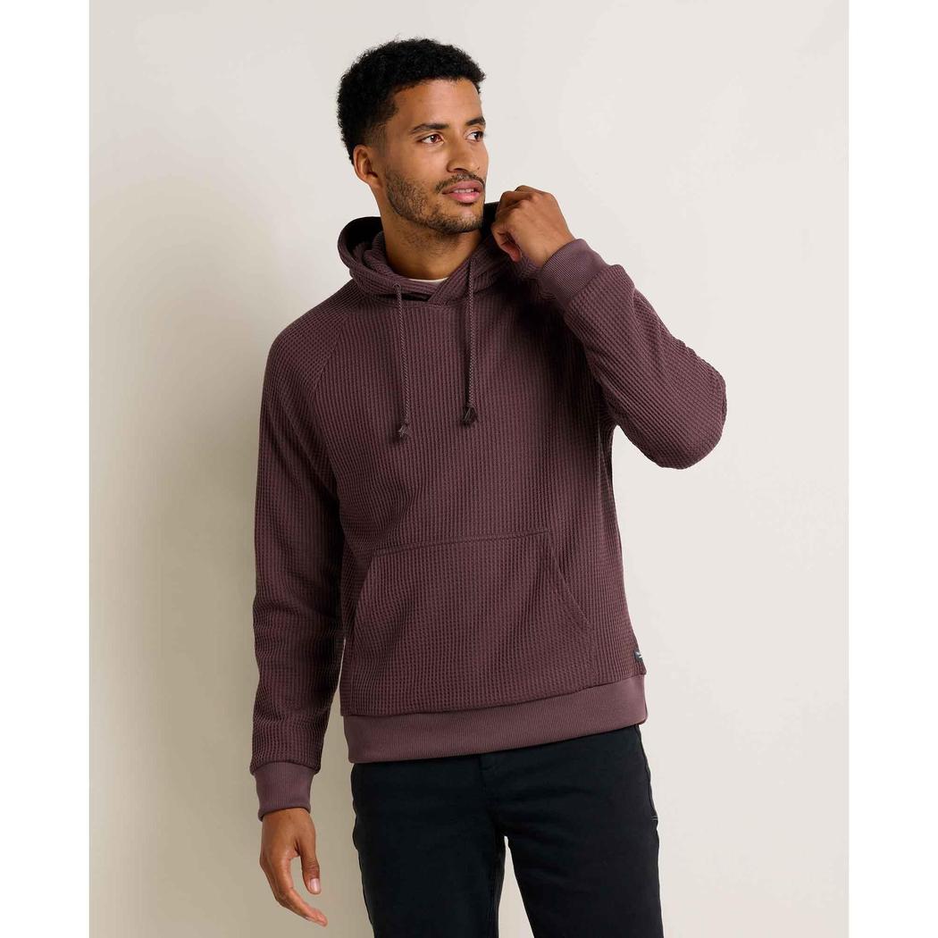 Toad & Co Men's Bitterroot Long Sleeve Hoodie-Men's - Clothing - Tops-Toad & Co-Raisin-M-Appalachian Outfitters