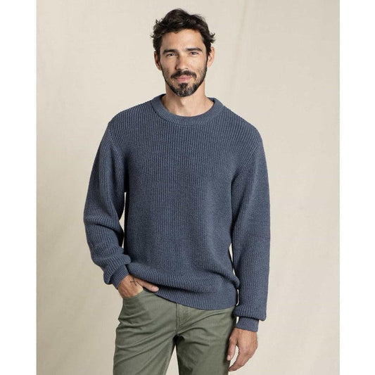 Men's Butte Crew Sweater-Men's - Clothing - Tops-Toad & Co-Midnight-M-Appalachian Outfitters