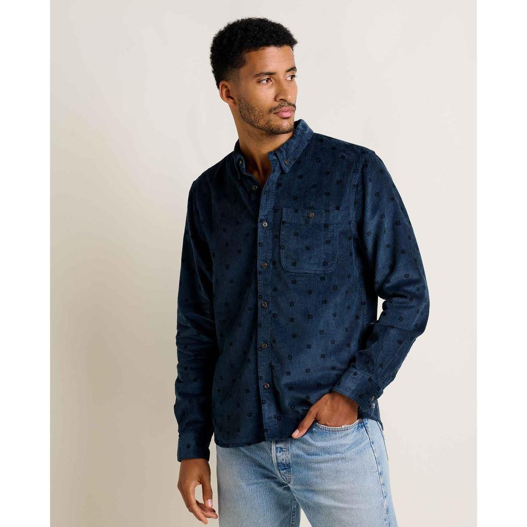 Toad & Co Men's Cassadia Long Sleeve Shirt-Men's - Clothing - Tops-Toad & Co-Midnight Geo Print-M-Appalachian Outfitters