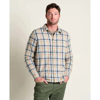 Men's Flannagan Long Sleeve Shirt-Men's - Clothing - Tops-Toad & Co-Heather Grey-M-Appalachian Outfitters