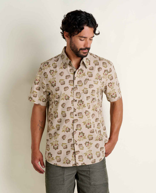 Toad & Co Men's Fletch Short Sleeve Shirt-Men's - Clothing - Tops-Toad & Co-Twine Print-M-Appalachian Outfitters