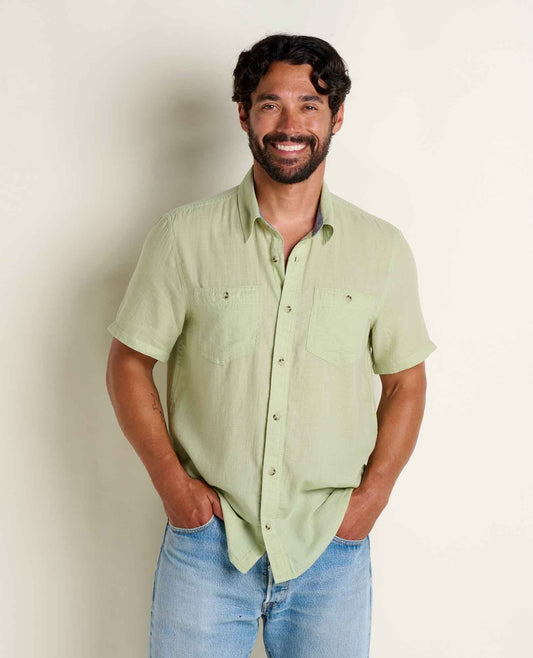 Toad & Co Men's Honcho Short Sleeve Shirt-Men's - Clothing - Tops-Toad & Co-Wintergreen-M-Appalachian Outfitters