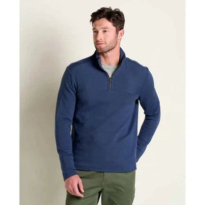 Men's Moowake 1/4 Zip Pullover-Men's - Clothing - Tops-Toad & Co-True Navy-M-Appalachian Outfitters