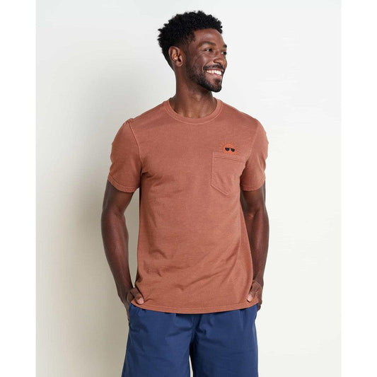 Toad & Co Men's Primo Short Sleeve Crew Embroidered-Men's - Clothing - Tops-Toad & Co-Dark Roast Sun Emb-M-Appalachian Outfitters