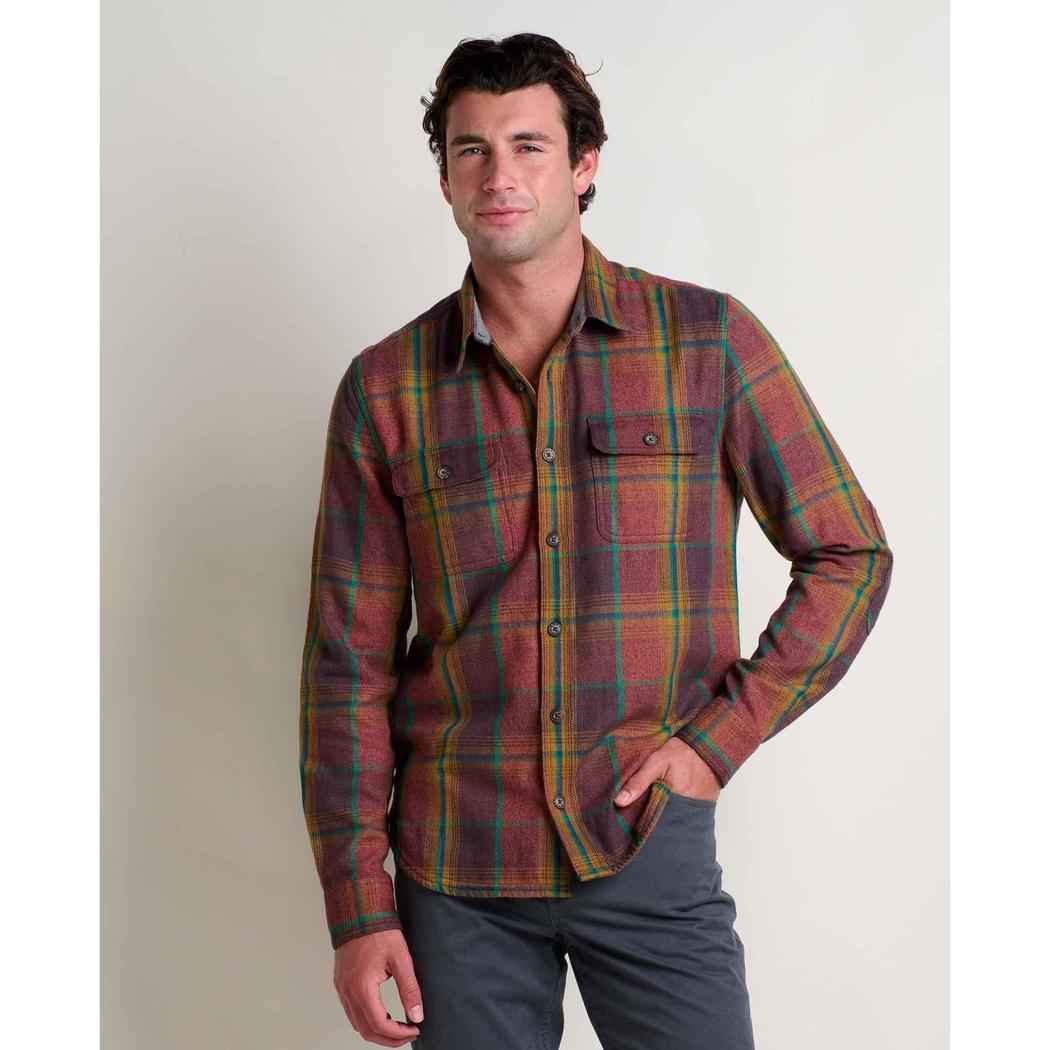Toad & Co Men's Ranchero Long Sleeve Shirt-Men's - Clothing - Tops-Toad & Co-Cinnamon-M-Appalachian Outfitters