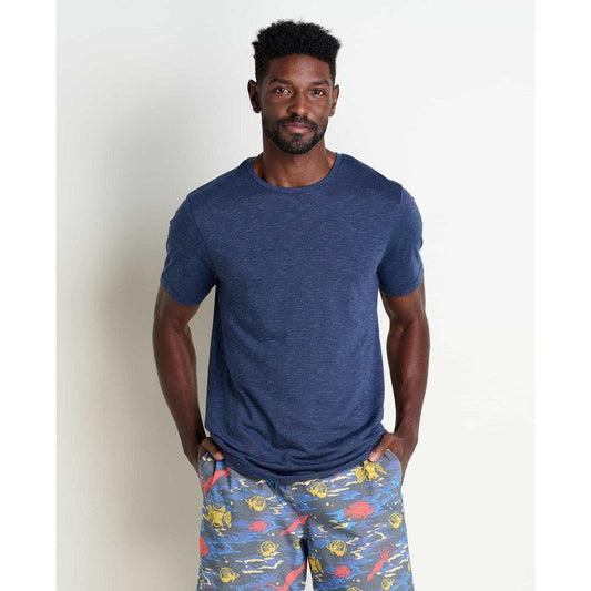 Toad & Co Men's Tempo Short Sleeve Crew-Men's - Clothing - Tops-Toad & Co-True Navy-M-Appalachian Outfitters