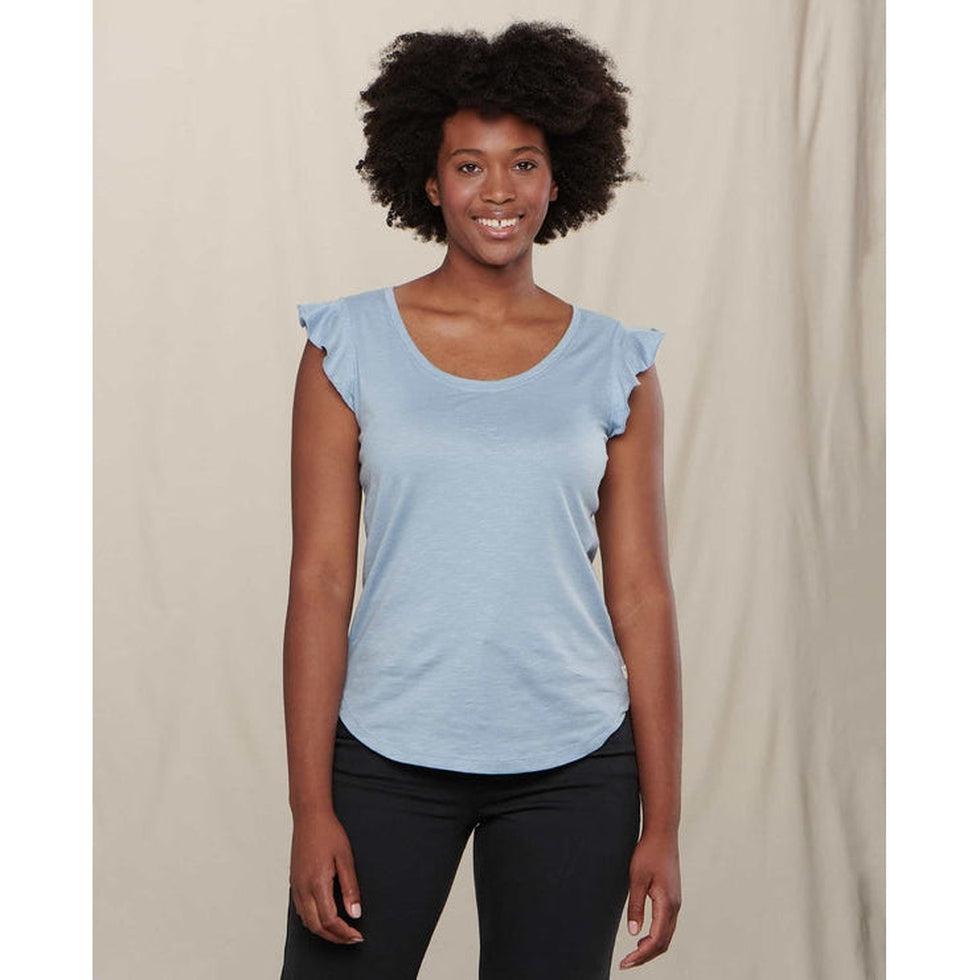 Rufflita II Tee-Women's - Clothing - Tops-Toad & Co-Weathered Blue-S-Appalachian Outfitters