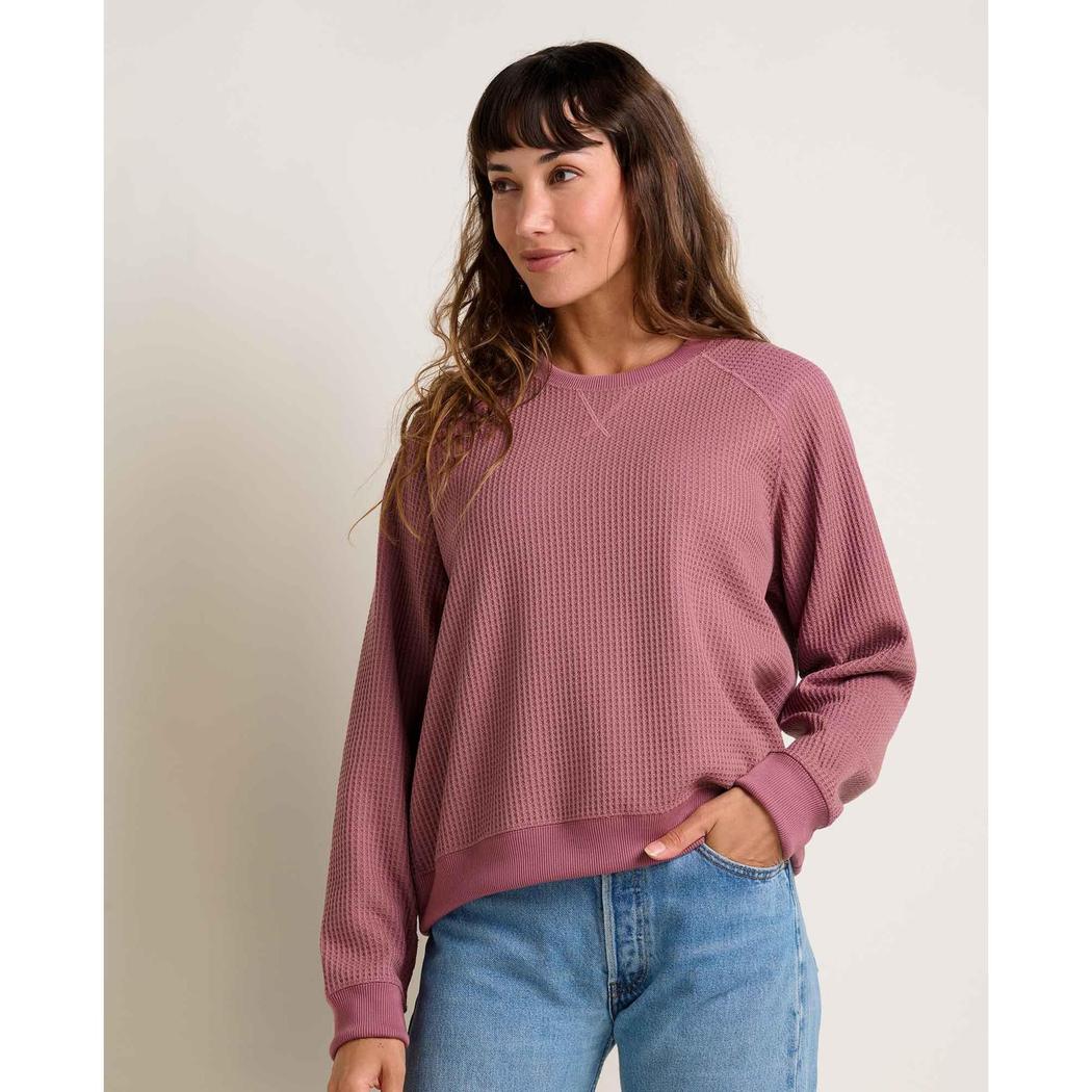 Toad & Co Women's BitterRoot Long Sleeve Pullover-Women's - Clothing - Tops-Toad & Co-Foxglove-S-Appalachian Outfitters