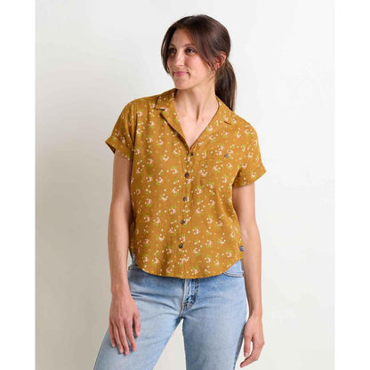 Toad & Co Women's Camp Cove Short Sleeve Shirt-Women's - Clothing - Tops-Toad & Co-Kelp Floral Print-S-Appalachian Outfitters