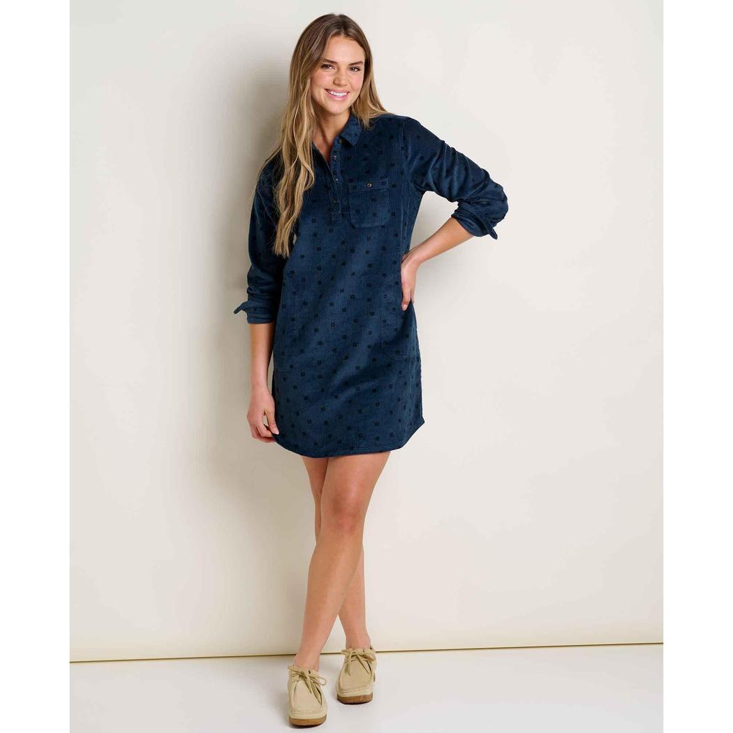 Toad & Co Women's Cassadia Popover Long Sleeve Dress-Women's - Clothing - Tops-Toad & Co-Appalachian Outfitters