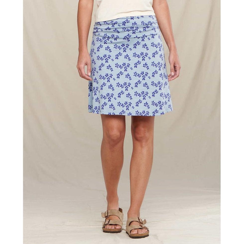 Women's Chaka Skirt-Women's - Clothing - Bottoms-Toad & Co-Weathered Blue Print-S-Appalachian Outfitters