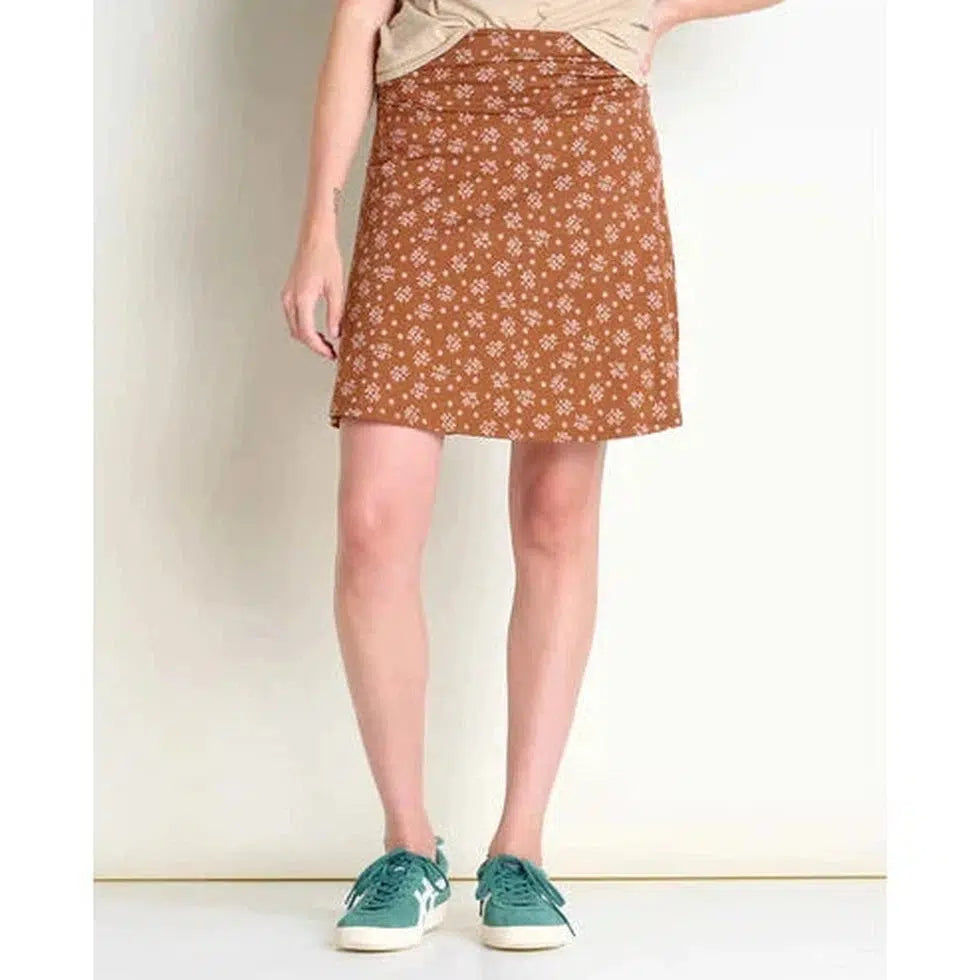 Toad & Co Women's Chaka Skirt-Women's - Clothing - Bottoms-Toad & Co-Fawn Polka Dot Print-S-Appalachian Outfitters