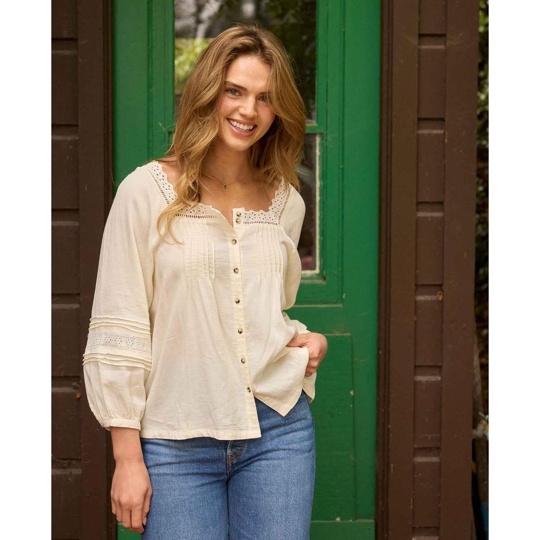 Toad & Co Women's Manzana Peasant LS Shirt-Women's - Clothing - Tops-Toad & Co-Appalachian Outfitters