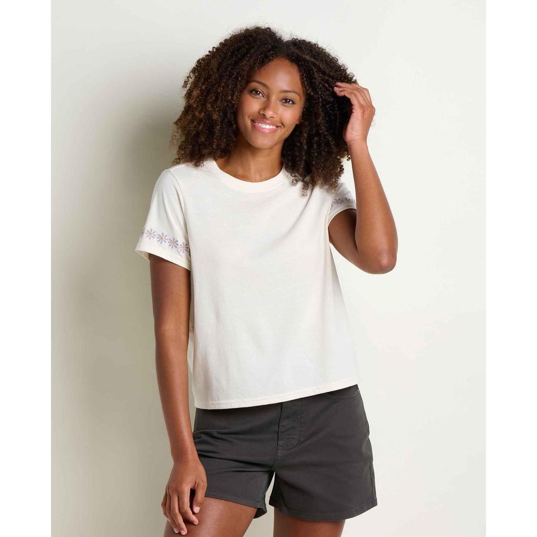 Toad & Co Women's Re-Form Embroidered Crew-Women's - Clothing - Skirts/Skorts-Toad & Co-Salt Embroidery-S-Appalachian Outfitters