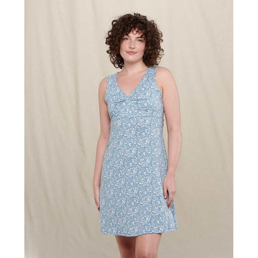Women's Rosemarie Sleeveless Dress-Women's - Clothing - Dresses-Toad & Co-Glacier Spring Print-S-Appalachian Outfitters