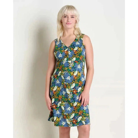 Toad & Co Women's Rosemarie Sleeveless Dress-Women's - Clothing - Dresses-Toad & Co-Midnight Floral Print-S-Appalachian Outfitters