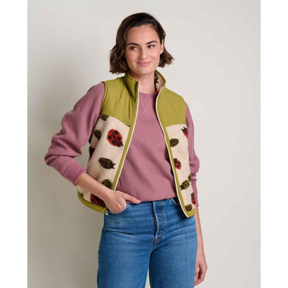Toad & Co Women's Sespe Sherpa Vest-Women's - Clothing - Jackets & Vests-Toad & Co-Barley Ladybugs-S-Appalachian Outfitters