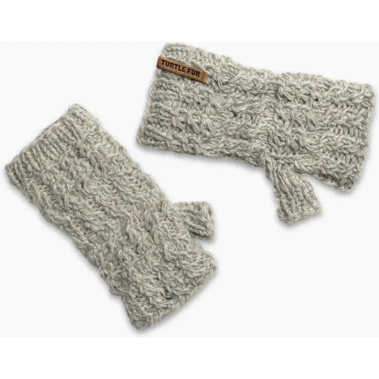 Turtle Fur Nepal Handmade Wool Mika Fingerless Mitten-Accessories - Gloves - Women's-Turtle Fur-Smoke-Appalachian Outfitters