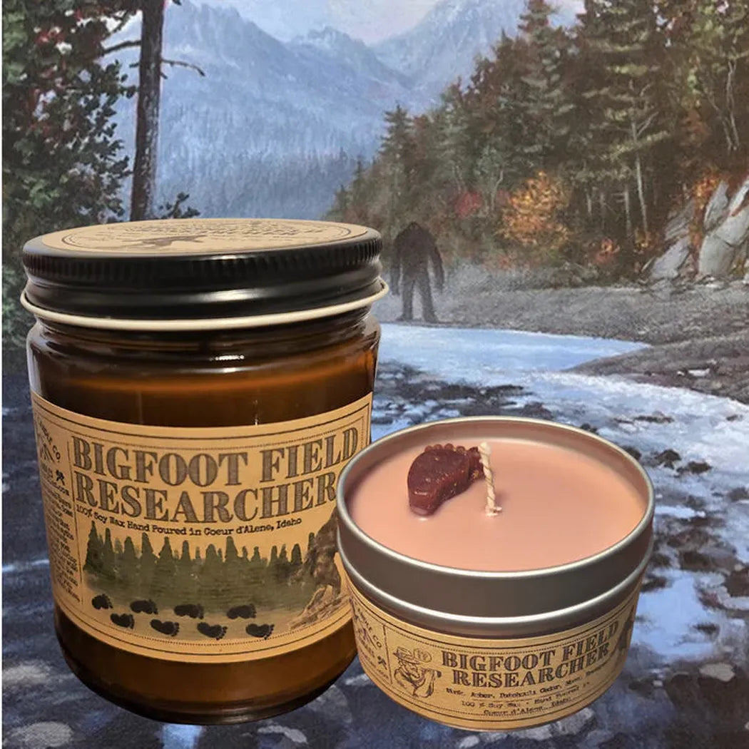 Wanderlust Folk Bigfoot Field Researcher - USA MADE - Soy Wax Candles-Accessories - Novelty-Wanderlust Folk-10 oz-Appalachian Outfitters