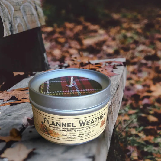 Wanderlust Folk Flannel Weather - USA MADE - Soy Wax Candles-Accessories - Novelty-Wanderlust Folk-Appalachian Outfitters