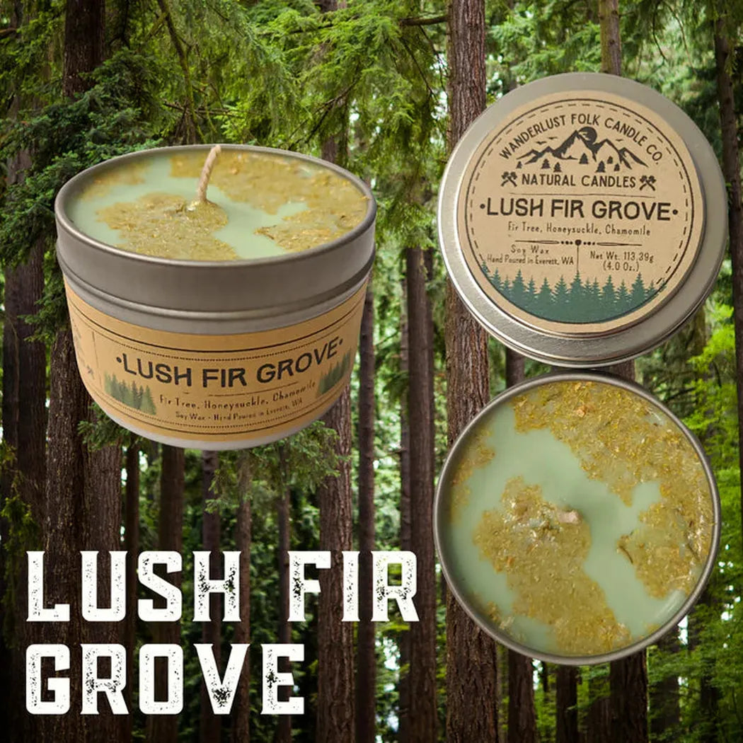 Wanderlust Folk Lush Fir Grove - USA MADE - Soy Wax Candles-Accessories - Novelty-Wanderlust Folk-Appalachian Outfitters