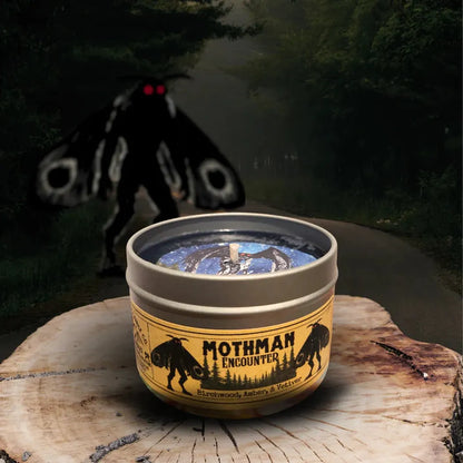Wanderlust Folk Mothman Encounter | Cryptid Legend Candle | West Virginia-Accessories - Novelty-Wanderlust Folk-4 oz-Appalachian Outfitters