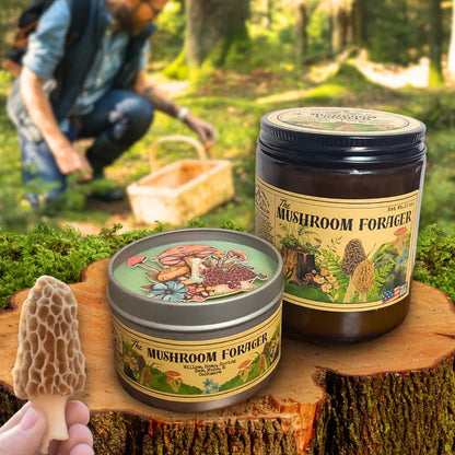 Wanderlust Folk The Mushroom Forager | Spring Outdoorsy Candle-Accessories - Novelty - Decor-Wanderlust Folk-Appalachian Outfitters
