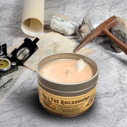 Wanderlust Folk The Rockhound | Pnw | USA Made | Soy Wax Candles | Outdoorsy-Accessories - Novelty - Decor-Wanderlust Folk-4 oz-Appalachian Outfitters