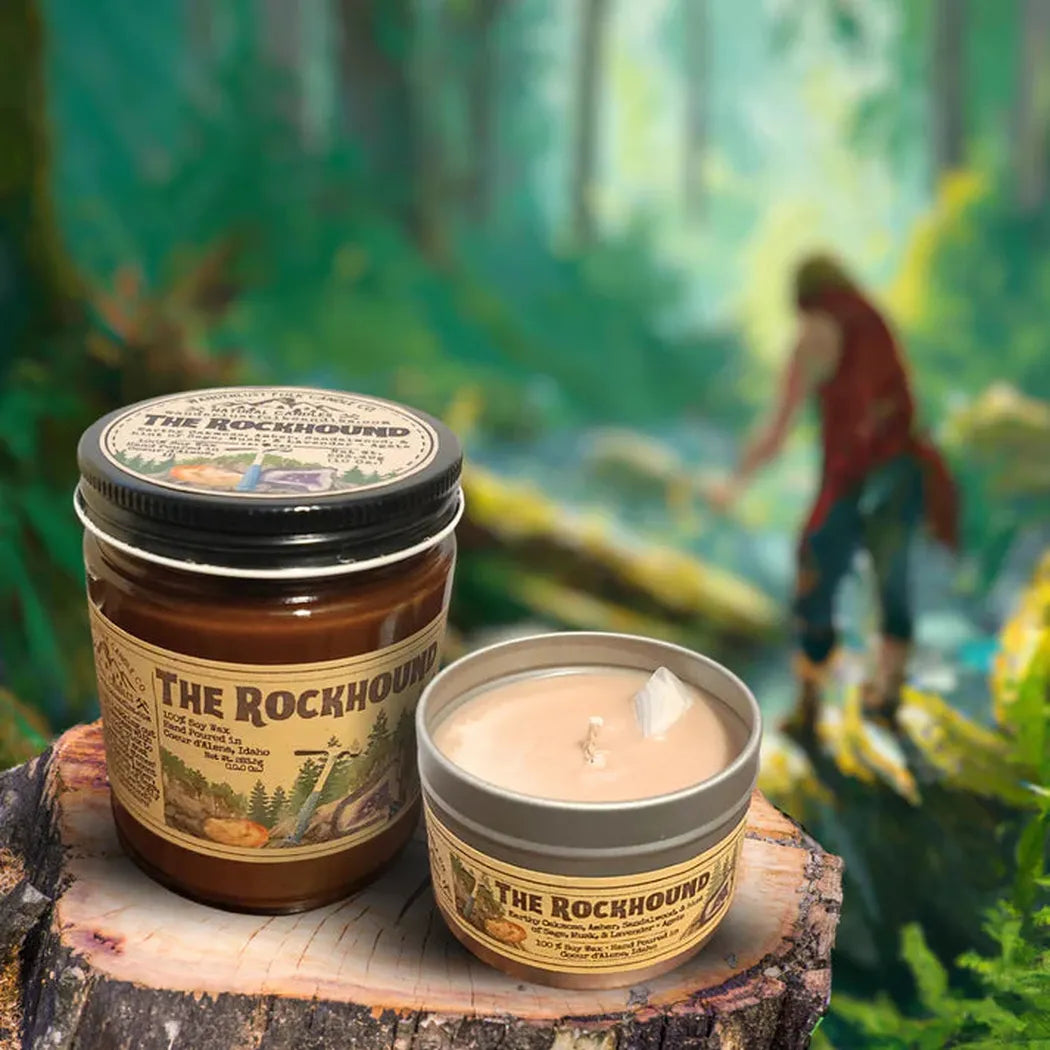 Wanderlust Folk The Rockhound | Pnw | USA Made | Soy Wax Candles | Outdoorsy-Accessories - Novelty - Decor-Wanderlust Folk-Appalachian Outfitters