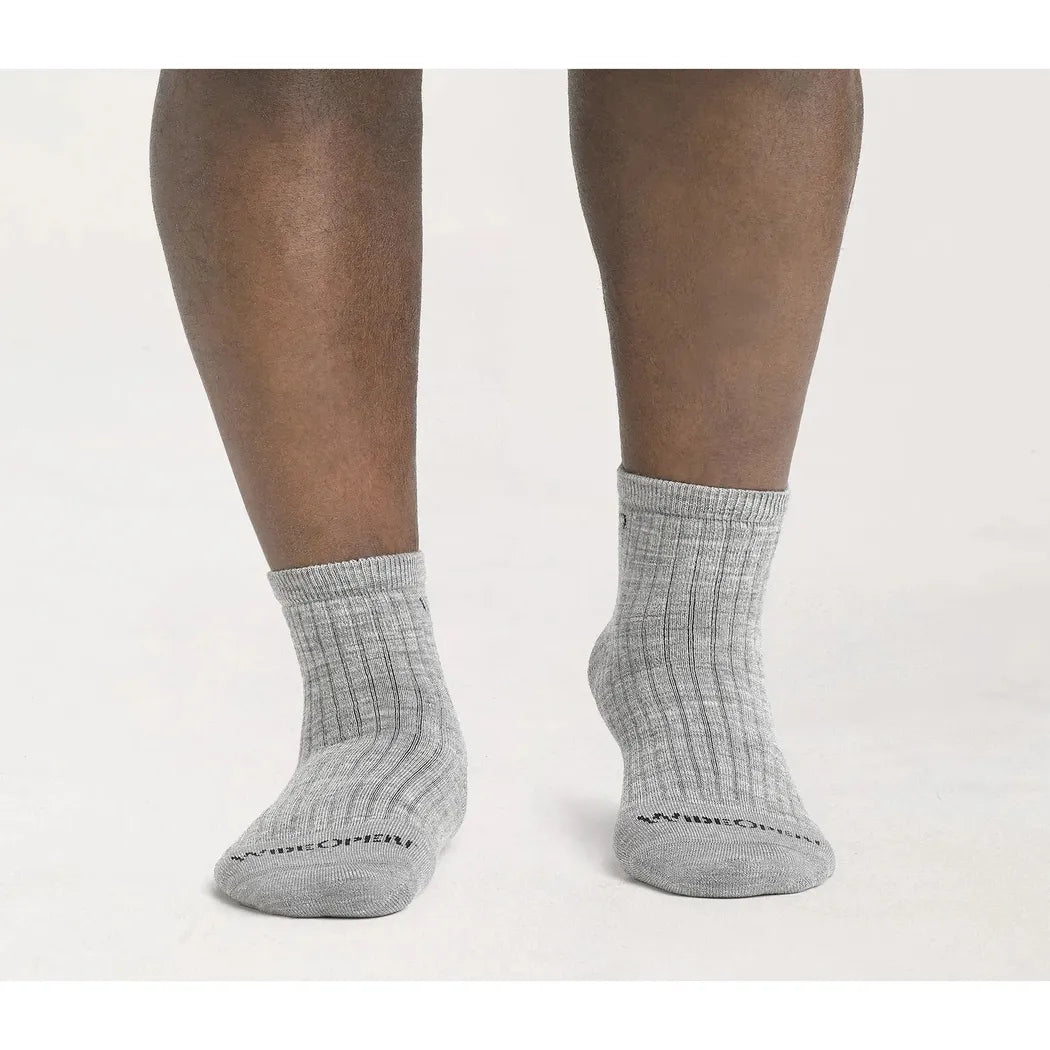 Wide Open Men's Solid Cushioned Quarter Socks-Accessories - Socks - Men's-Wide Open-Appalachian Outfitters