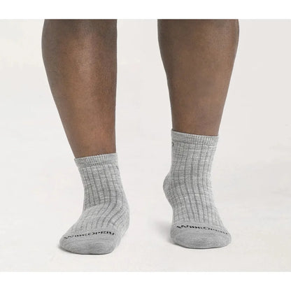 Wide Open Men's Solid Cushioned Quarter Socks-Accessories - Socks - Men's-Wide Open-Appalachian Outfitters