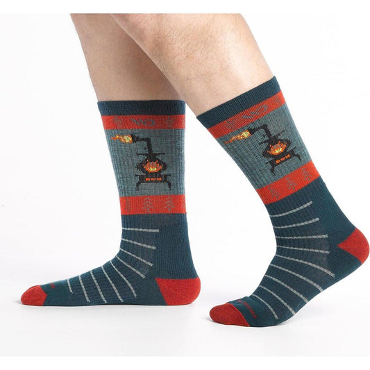 Wide Open Men's Stoked Midweight Sock-Accessories - Socks - Men's-Wide Open-Appalachian Outfitters