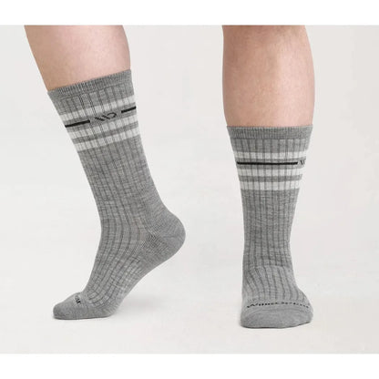 Wide Open Men's Vintage Stripe Midweight Crew Sock-Accessories - Socks - Men's-Wide Open-Appalachian Outfitters