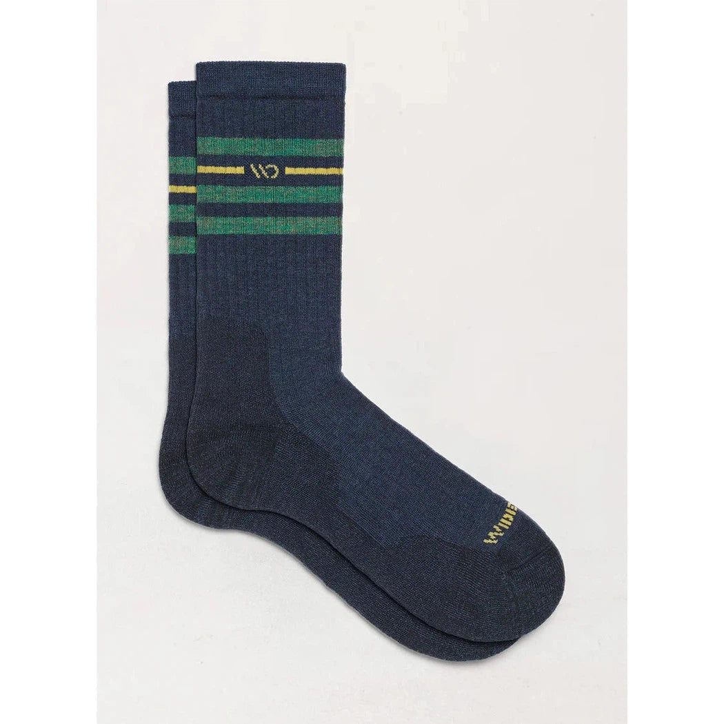 Wide Open Men's Vintage Stripe Midweight Crew Sock-Accessories - Socks - Men's-Wide Open-Appalachian Outfitters