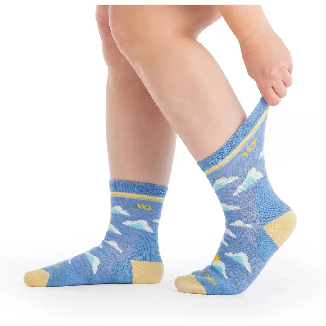 Wide Open Women's Cloud Hopper Midweight Micro Crew Sock-Accessories - Socks - Women's-Wide Open-Appalachian Outfitters