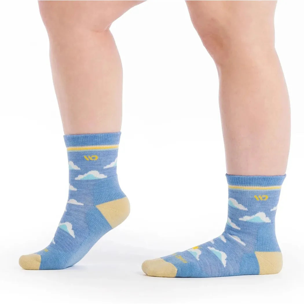 Wide Open Women's Cloud Hopper Midweight Micro Crew Sock-Accessories - Socks - Women's-Wide Open-Appalachian Outfitters