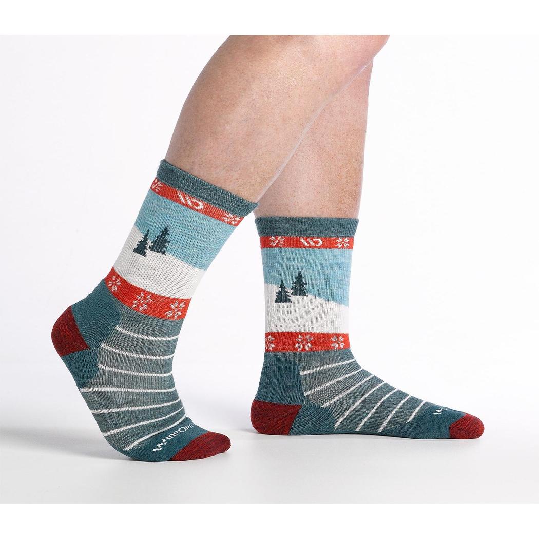 Wide Open Women's Sleigh All Day Midweight Micro Crew Sock-Accessories - Socks - Women's-Wide Open-Appalachian Outfitters