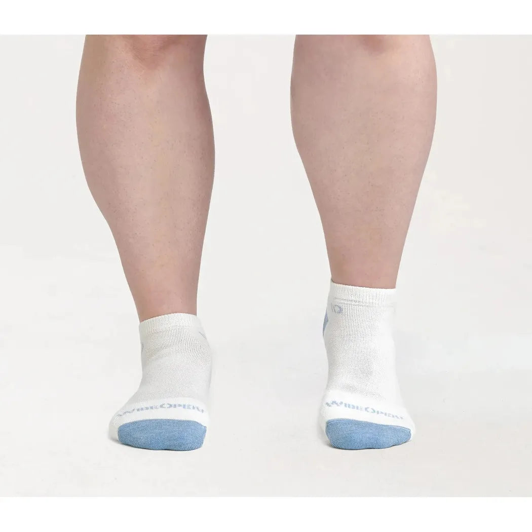 Wide Open Women's Solid Midweight No Show Sock-Accessories - Socks - Women's-Wide Open-White-S-Appalachian Outfitters