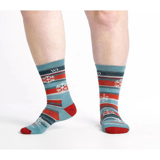 Wide Open Women's Sparkle Midweight Micro Crew Sock-Accessories - Socks - Women's-Wide Open-Light Teal-S-Appalachian Outfitters