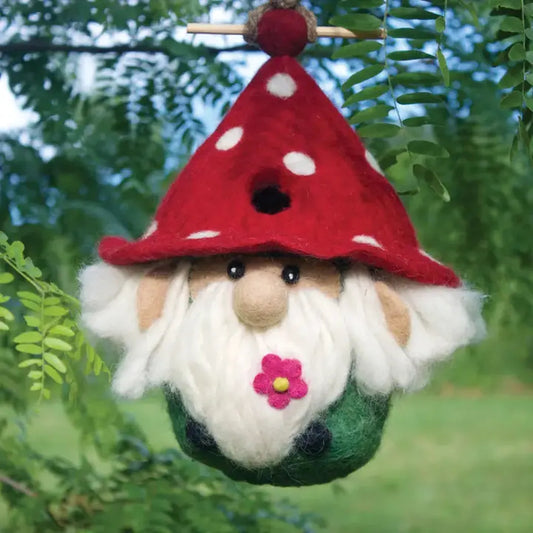 Wild Woolies Garden Gnome Birdhouse-Accessories - Novelty - Decor-Wild Woolies-Appalachian Outfitters