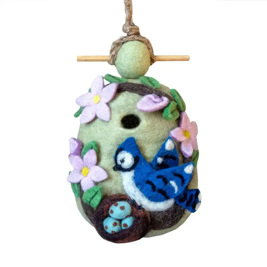 Wild Woolies Nesing Bluejay Birdhouse-Accessories - Novelty - Decor-Wild Woolies-Appalachian Outfitters